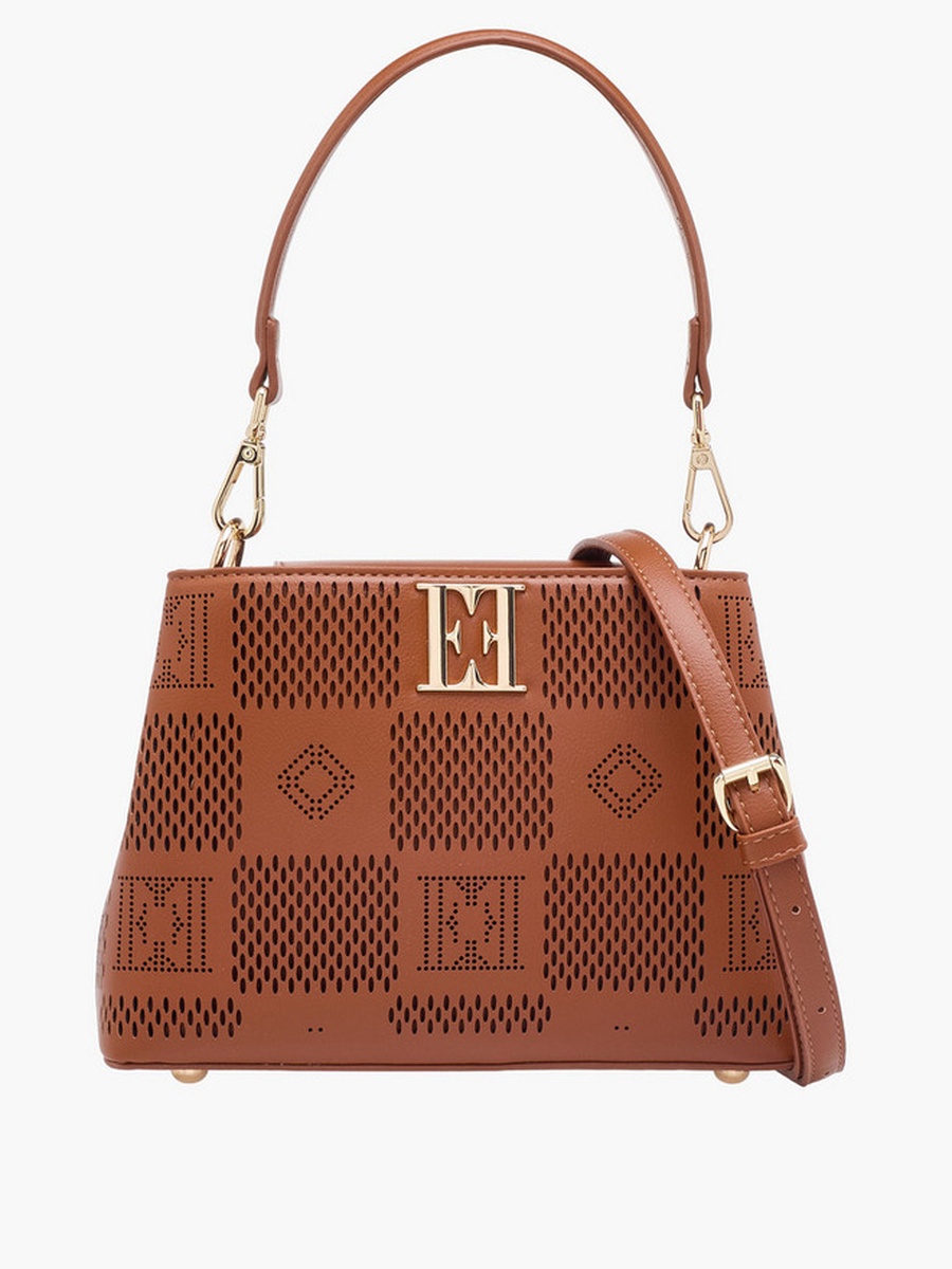 Textured Crossbody Bag with Detachable Straps