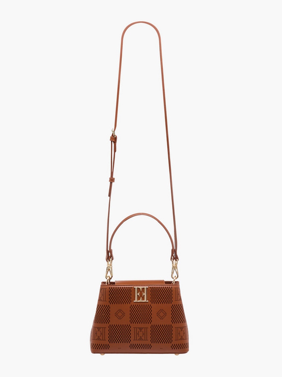 Textured Crossbody Bag with Detachable Straps