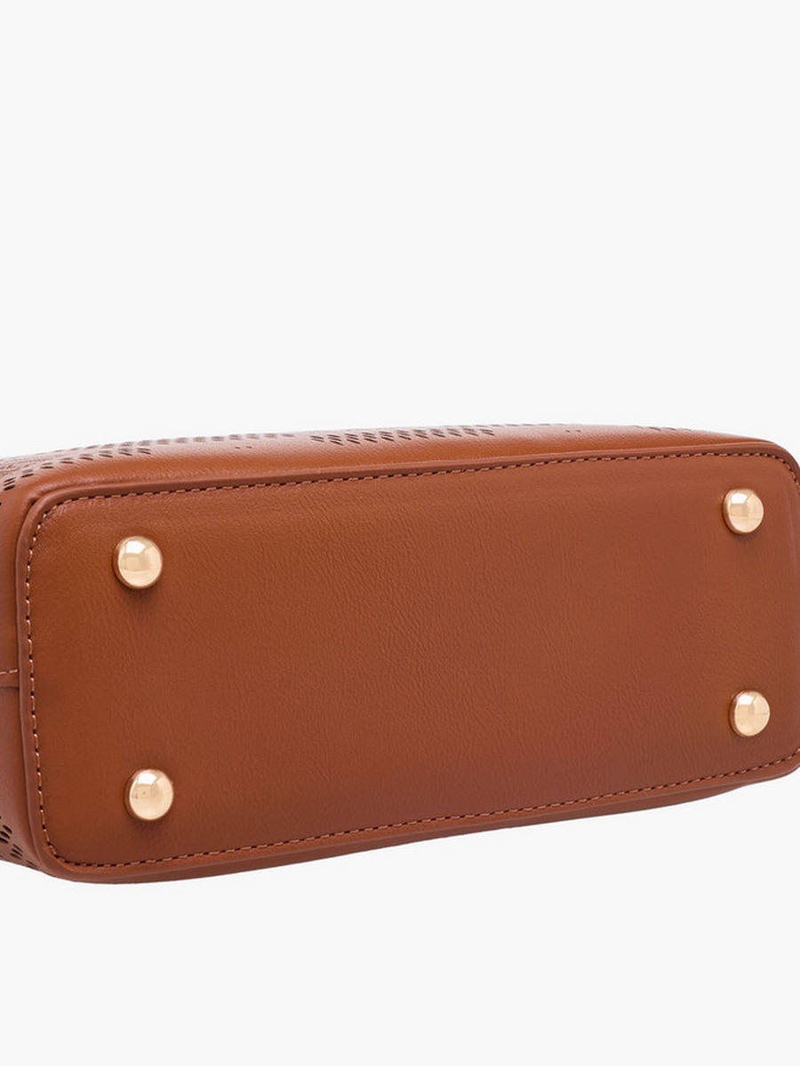 Textured Crossbody Bag with Detachable Straps