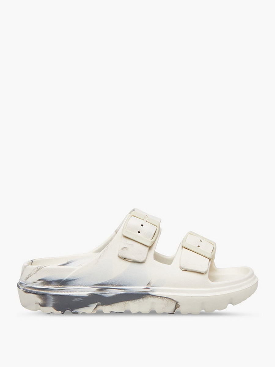 Women Buckle Detail Slides