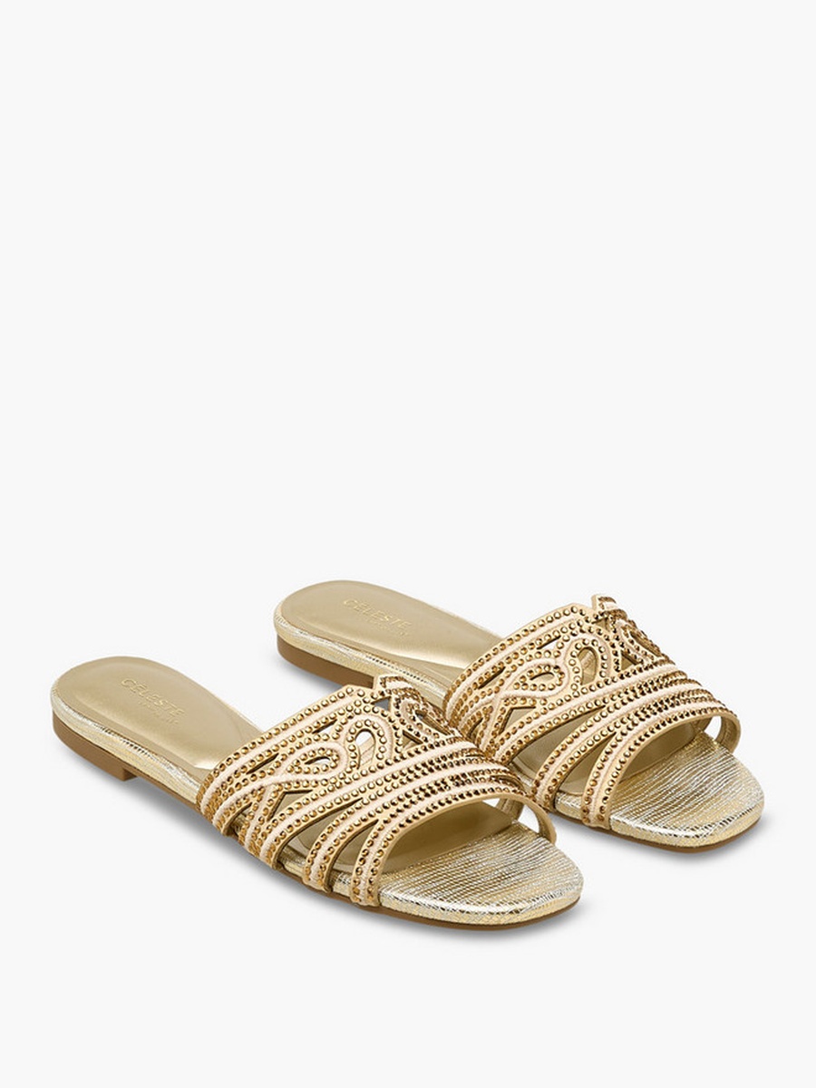 Women Embellished Slip-On Sandals 