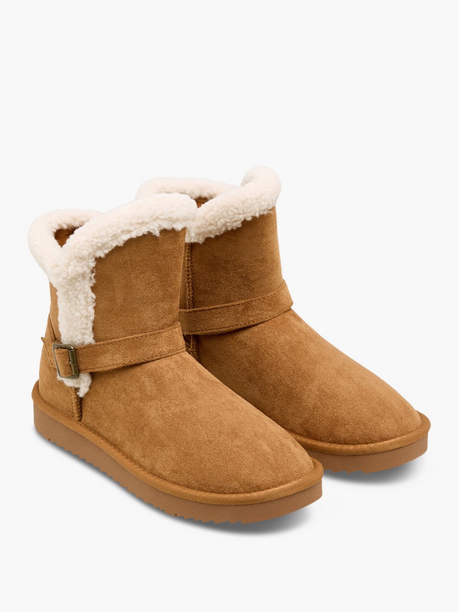 Women Faux Fur Ankle Length Boots