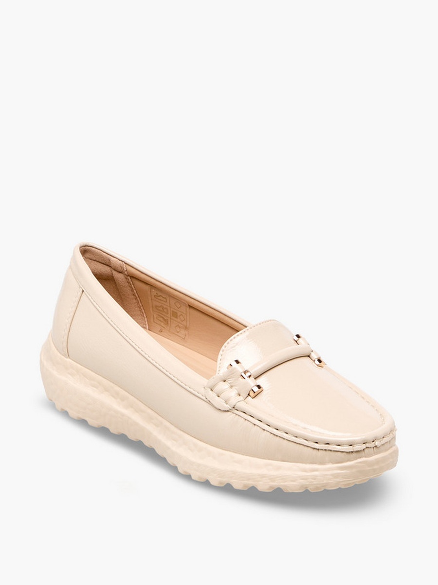 Women Metal Accent Loafers