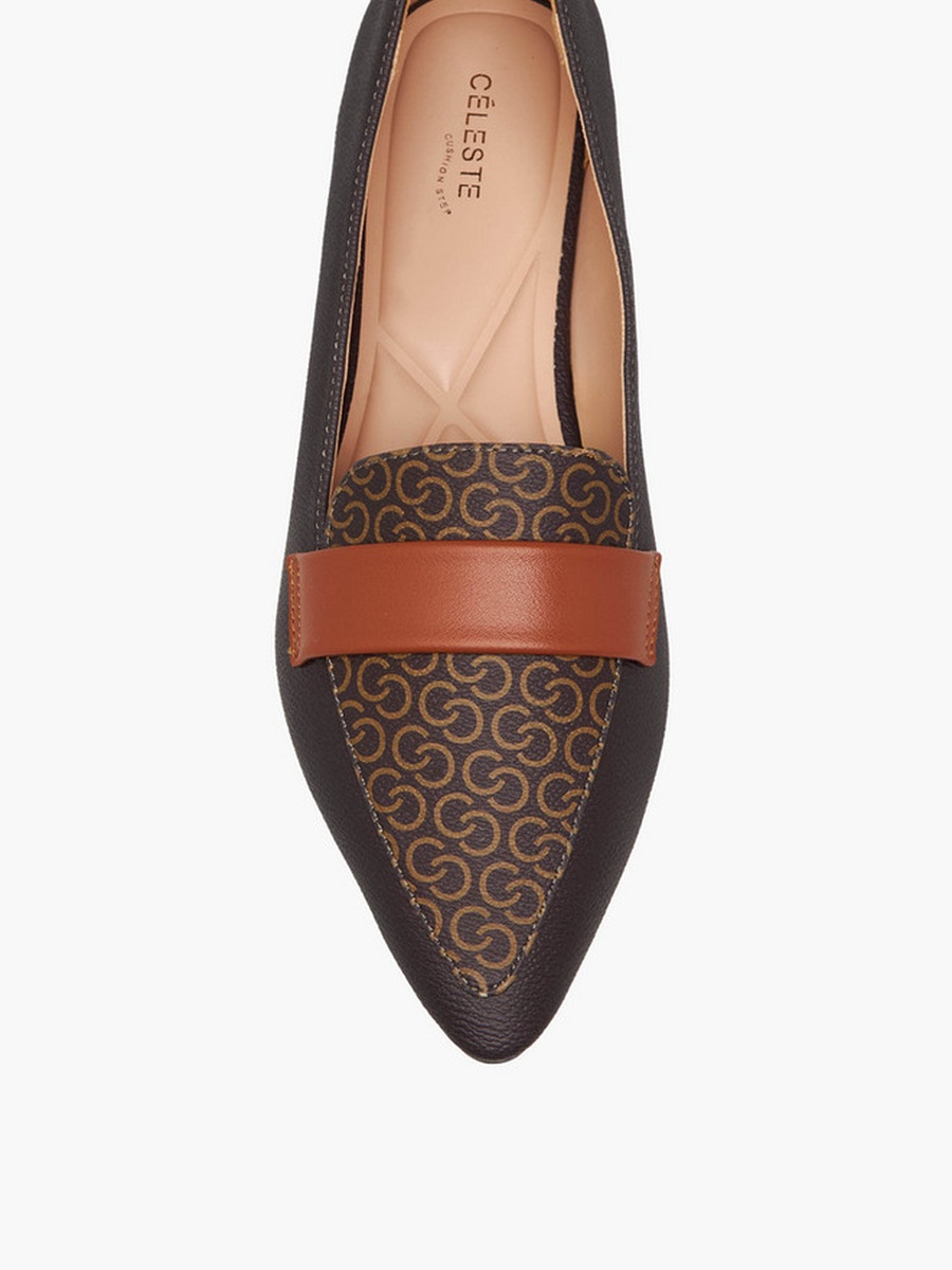 Women Monogram Print Loafers