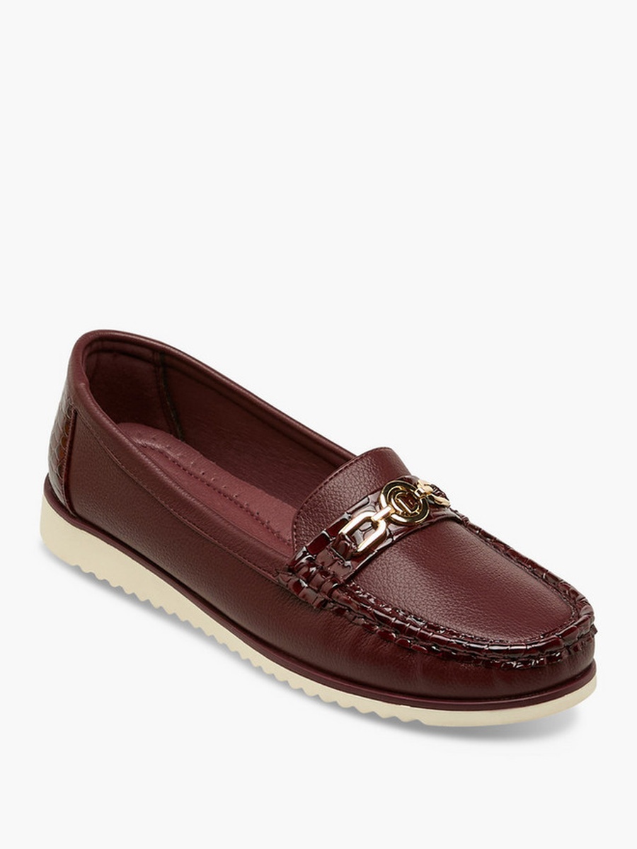 Women Metal Accent Loafers