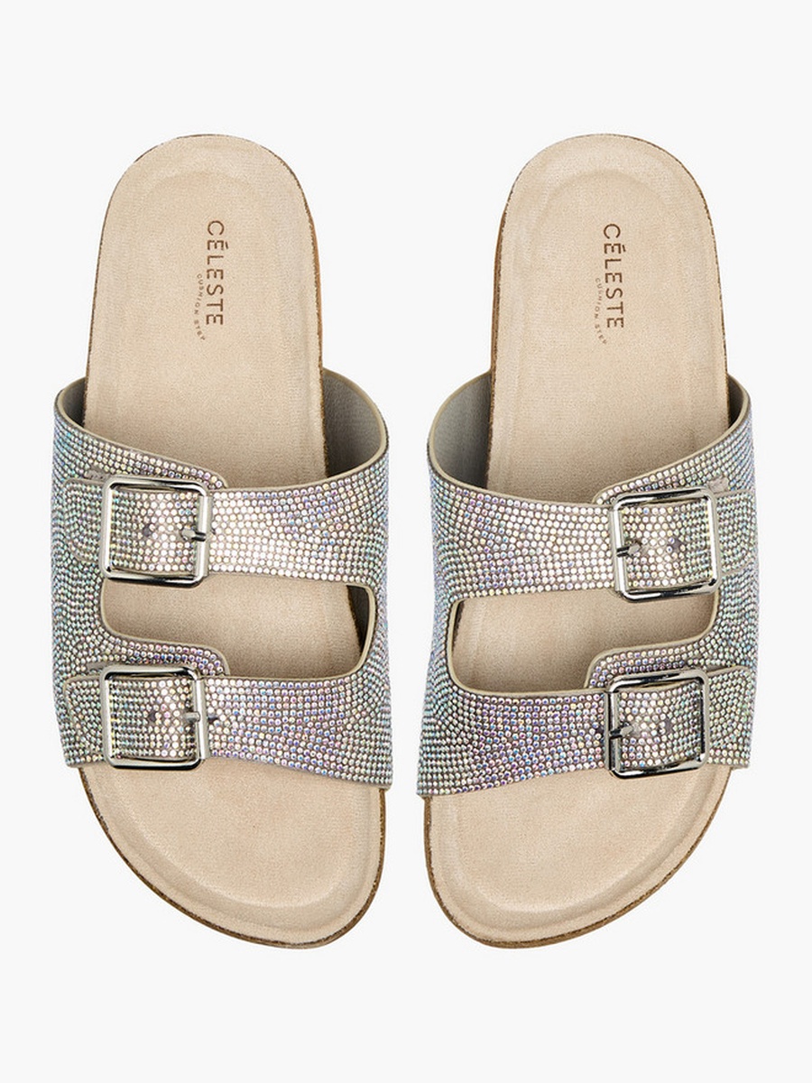 Women Embellished Slide Sandals 