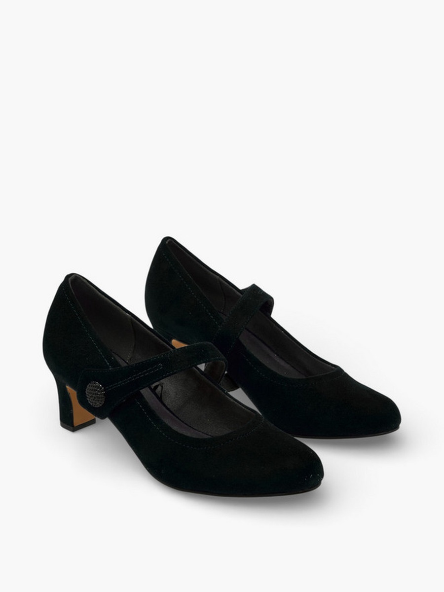 Women Block Heel Mary Jane Shoes