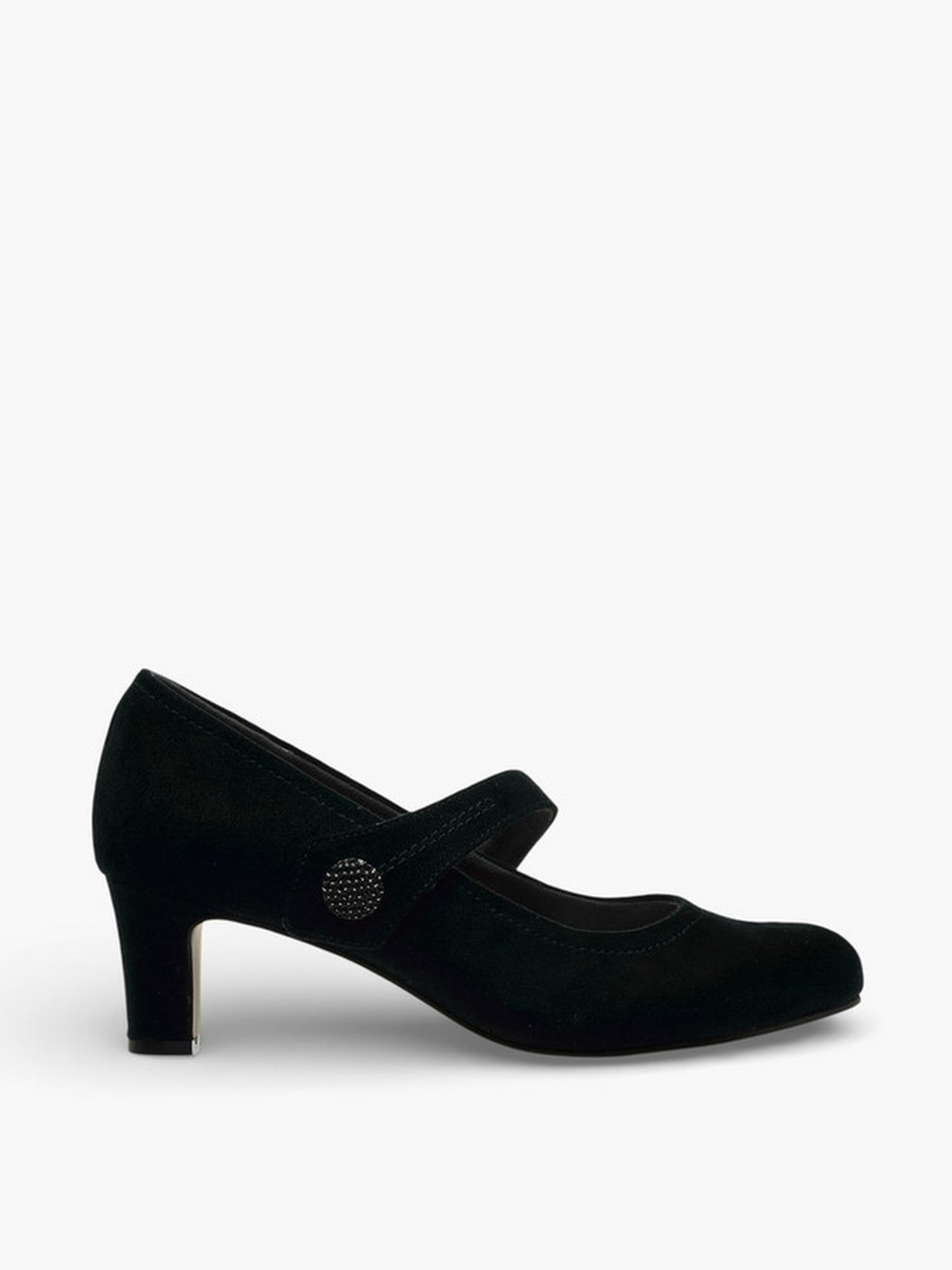 Women Block Heel Mary Jane Shoes