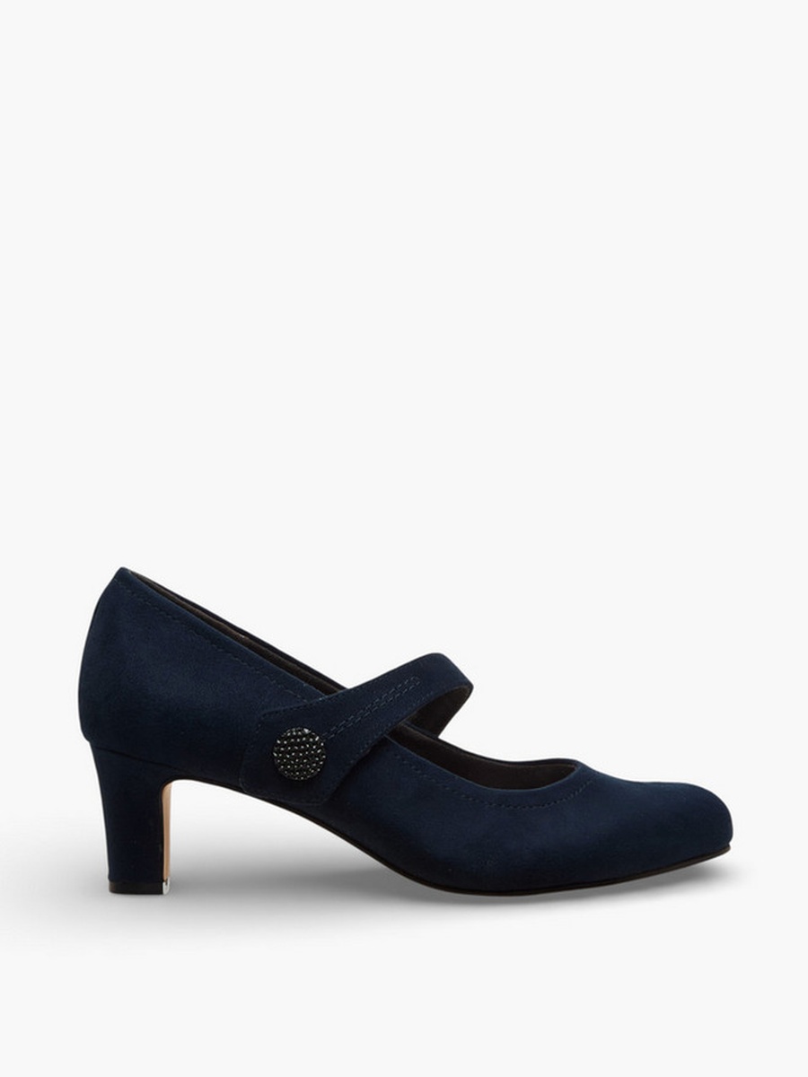 Women Block Heel Mary Jane Shoes