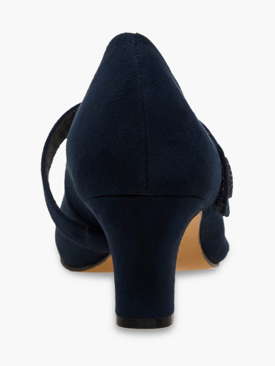 Women Block Heel Mary Jane Shoes
