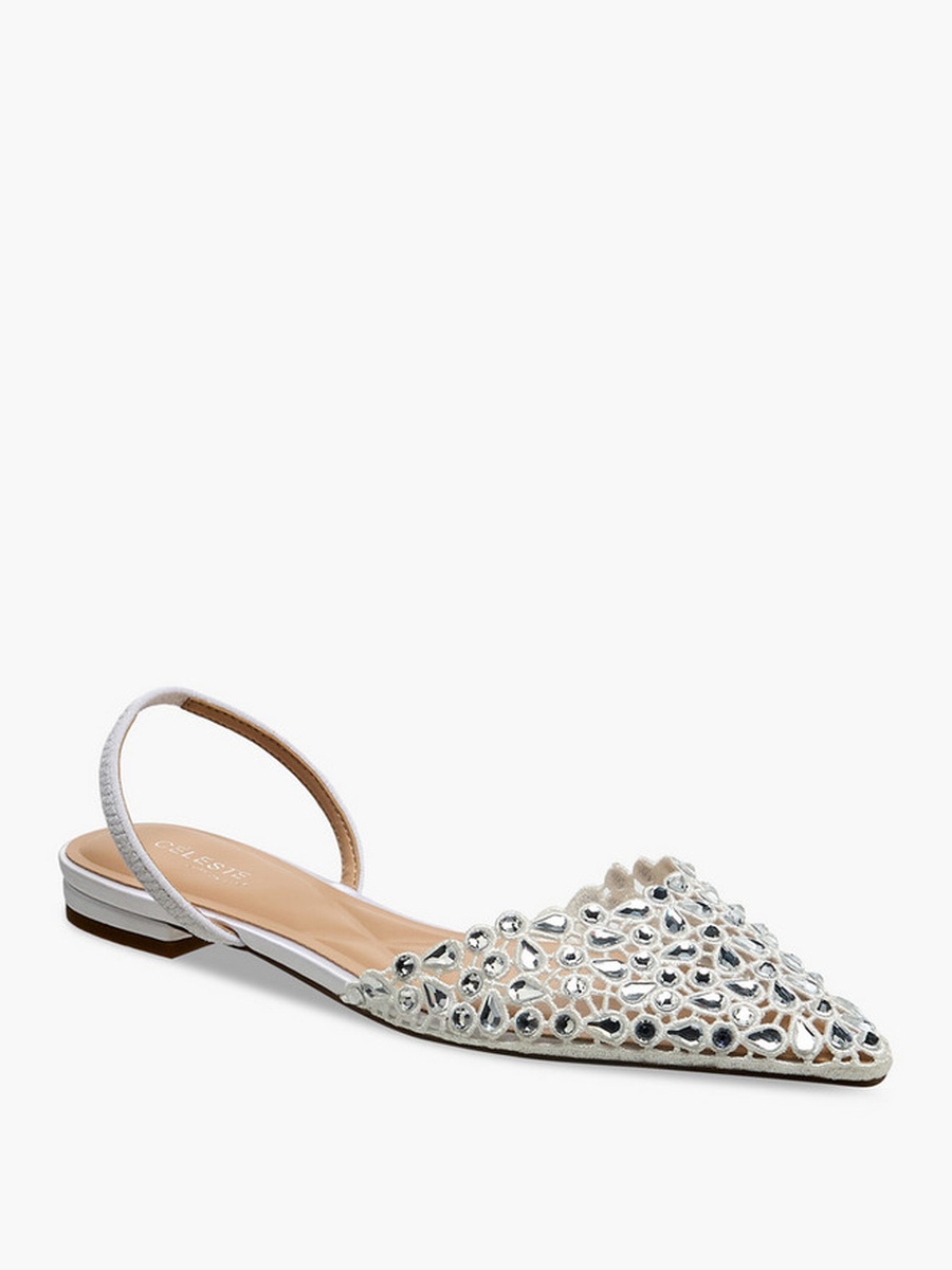 Women Embellished Slingback Mules 
