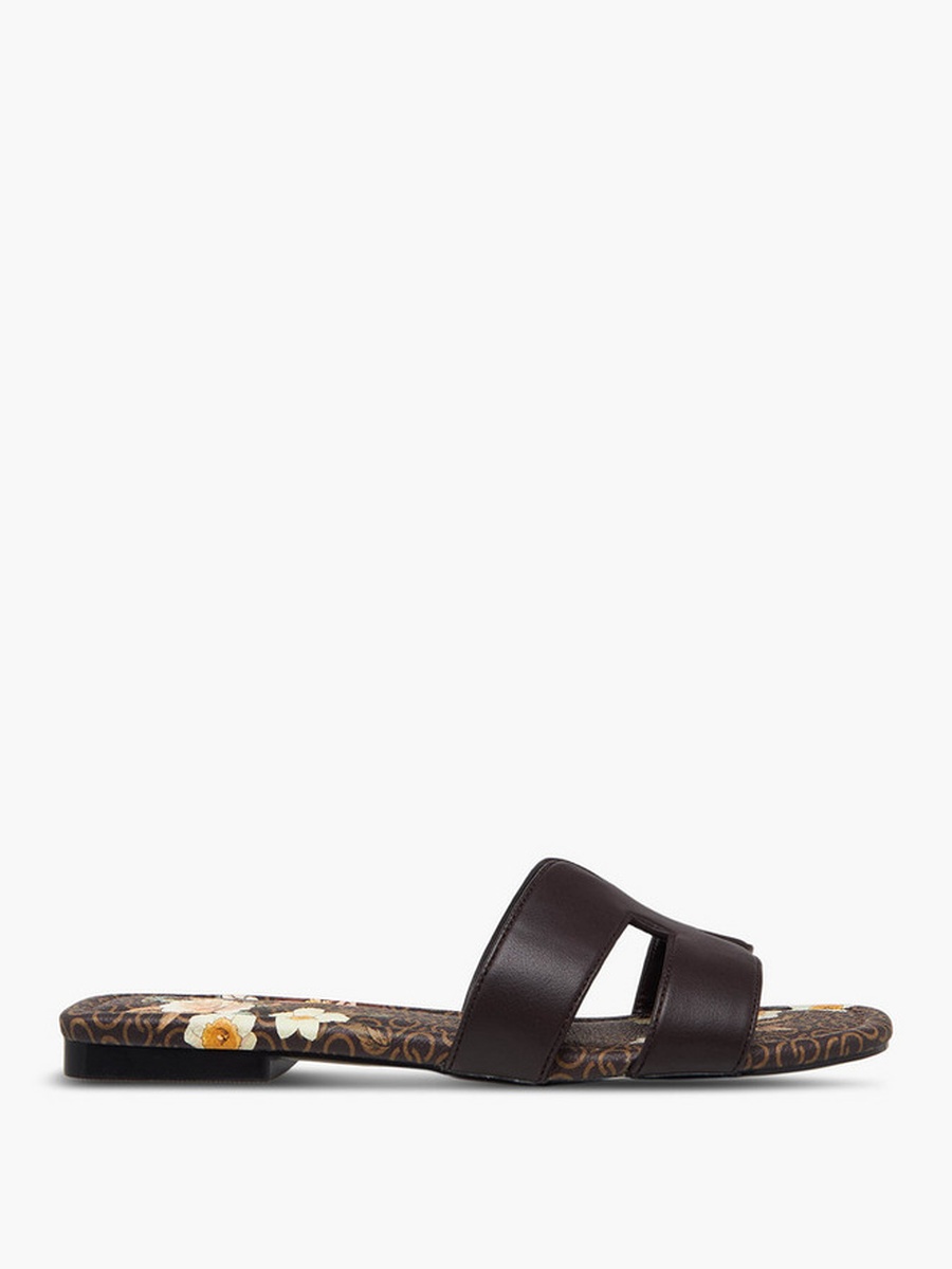 Women Floral Print Slide Sandals
