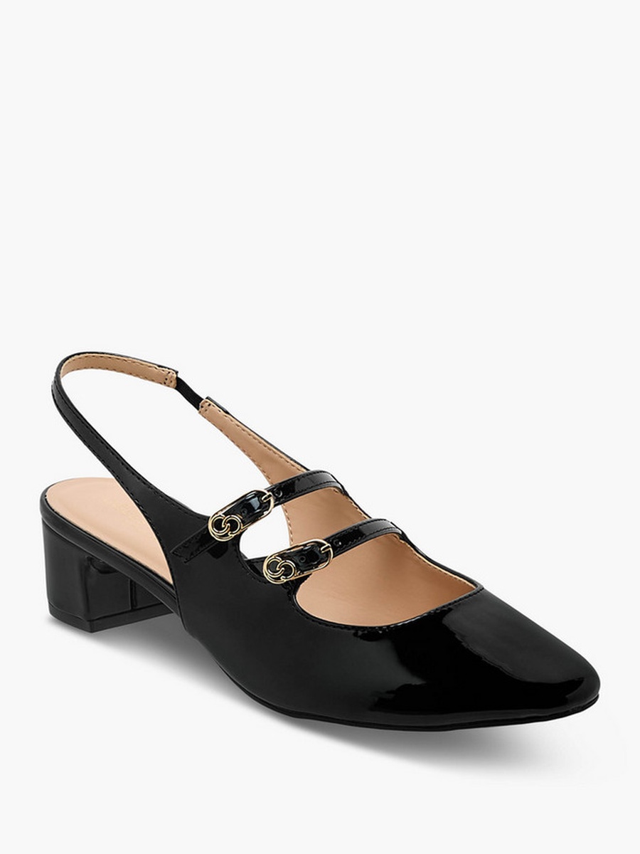 Women Block Heel Slingback Shoes