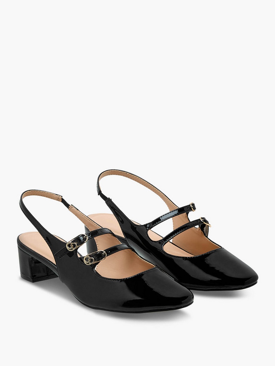 Women Block Heel Slingback Shoes