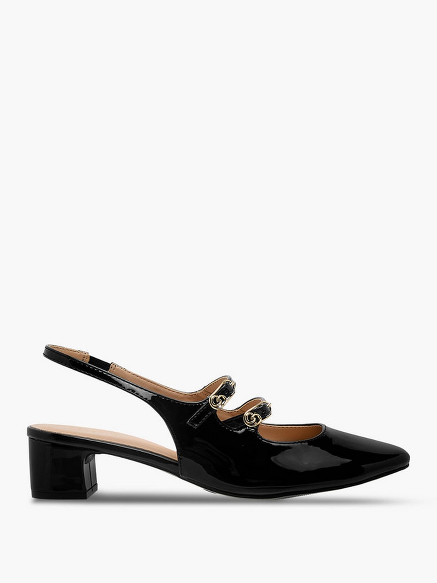 Women Block Heel Slingback Shoes