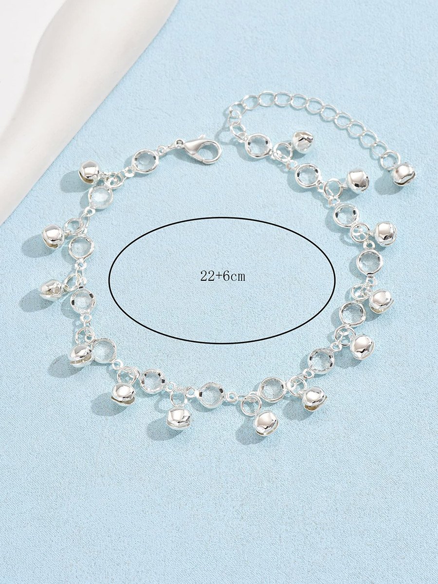 Embellished Anklet with Tassel Bells