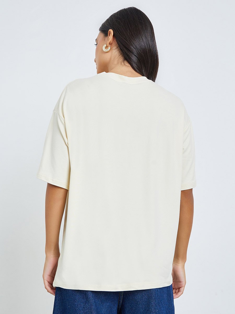Cream City Breeze Graphic Oversized T-Shirt