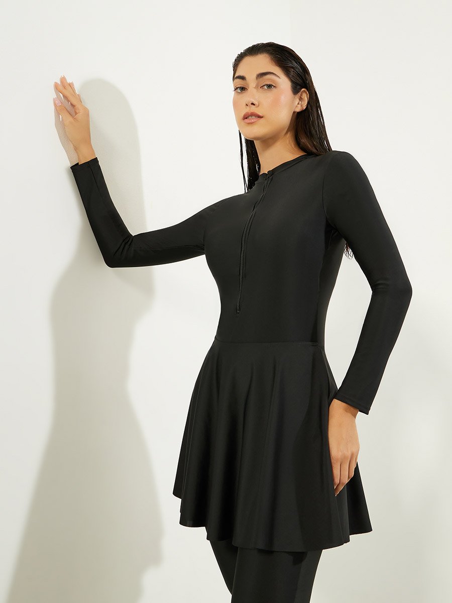 Pack of 2 - Full Sleeve One Piece Burkini and Skirt Set