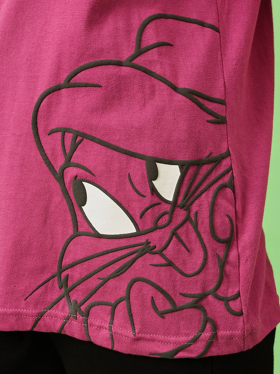 Pink Lola Bunny Print Cotton T-Shirt and Pyjama Set