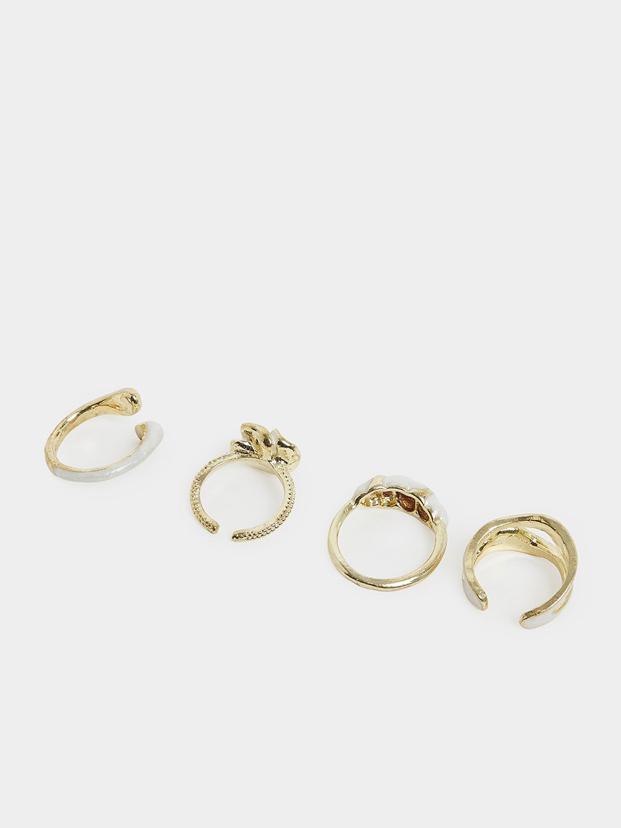 Pack of 4 - Statement Rings
