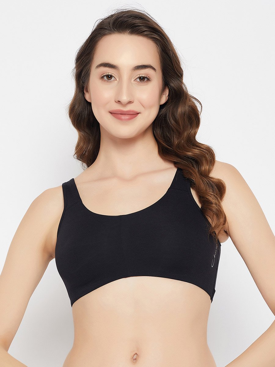 Black Non-Padded Non-Wired Full Coverage Everyday T-Shirt Bra