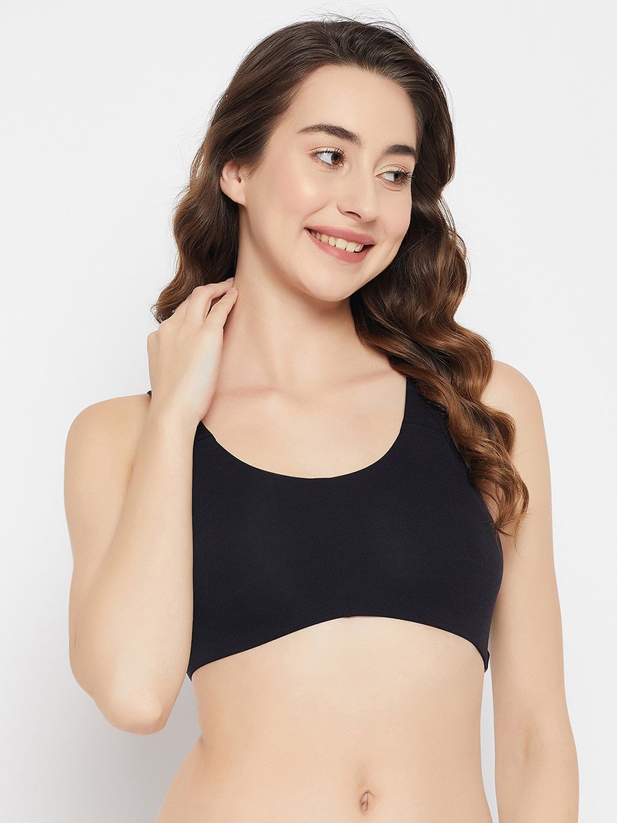 Black Non-Padded Non-Wired Full Coverage Everyday T-Shirt Bra