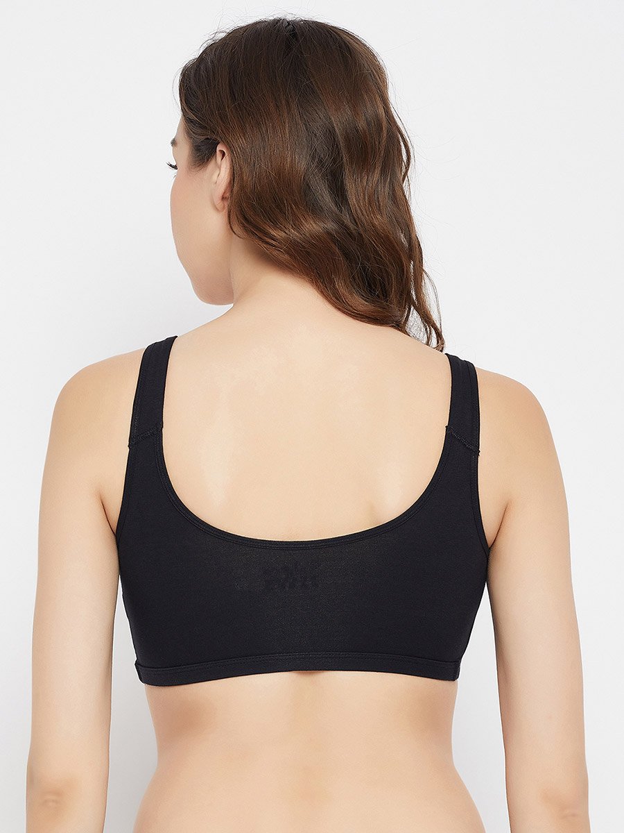 Black Non-Padded Non-Wired Full Coverage Everyday T-Shirt Bra
