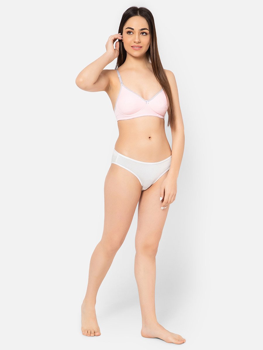Pink Lightly Padded Non-Wired Multiway T-Shirt Bra