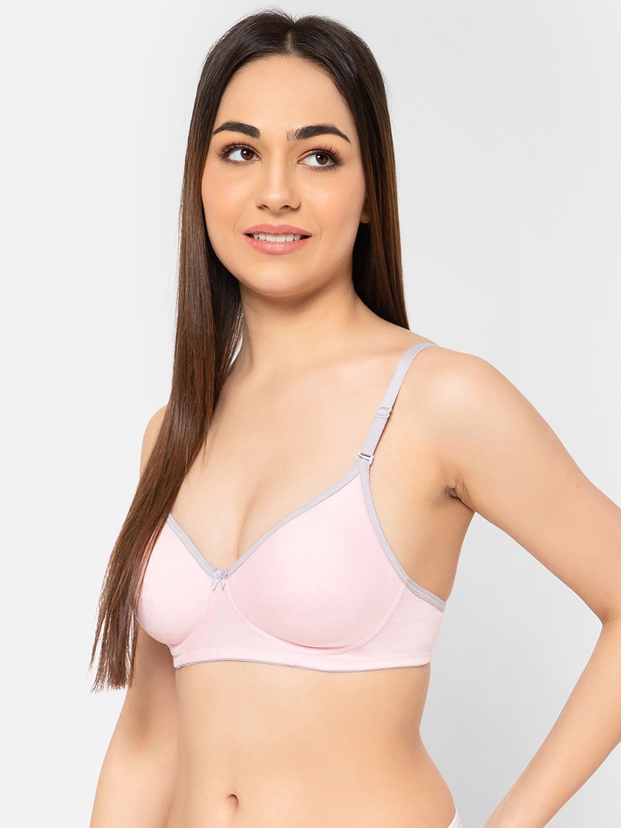 Pink Lightly Padded Non-Wired Multiway T-Shirt Bra
