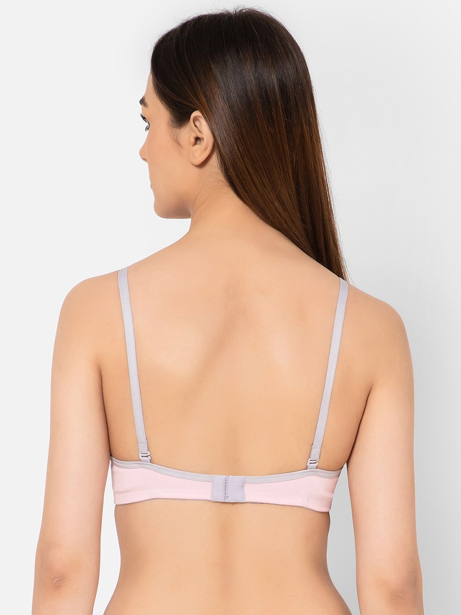 Pink Lightly Padded Non-Wired Multiway T-Shirt Bra
