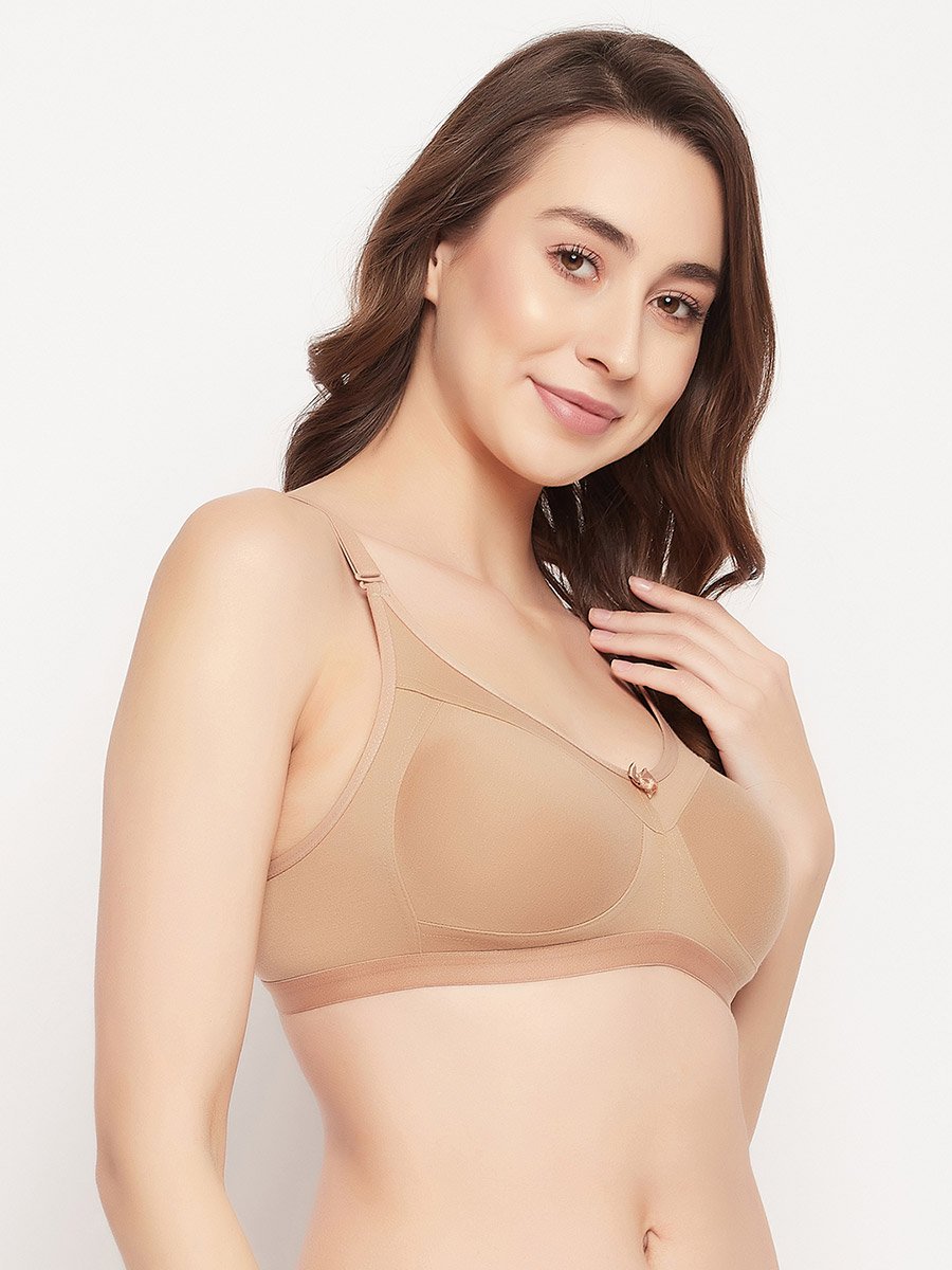 Nude Non-Padded Non-Wired Full Figure Multiway T-Shirt Bra
