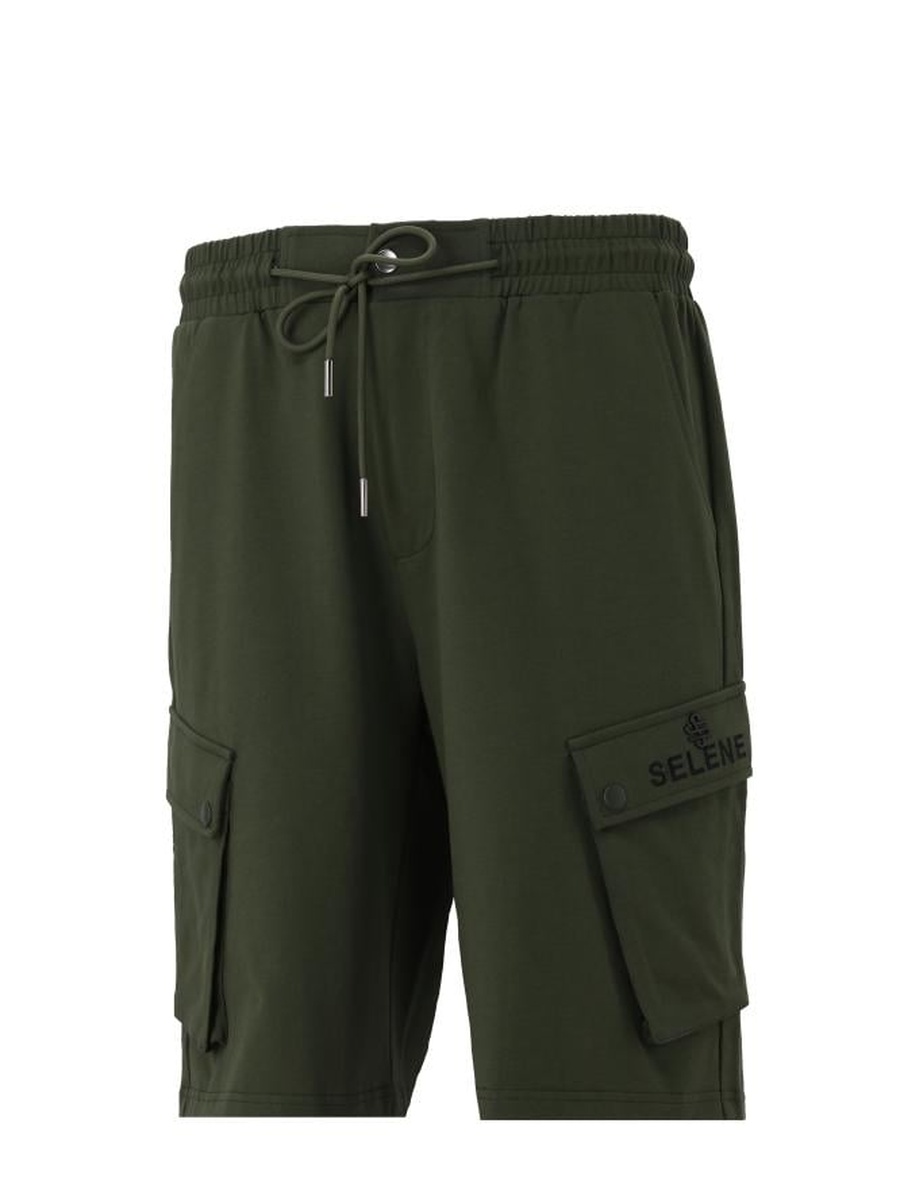 Men Cotton Cargo Shorts with Drawstring