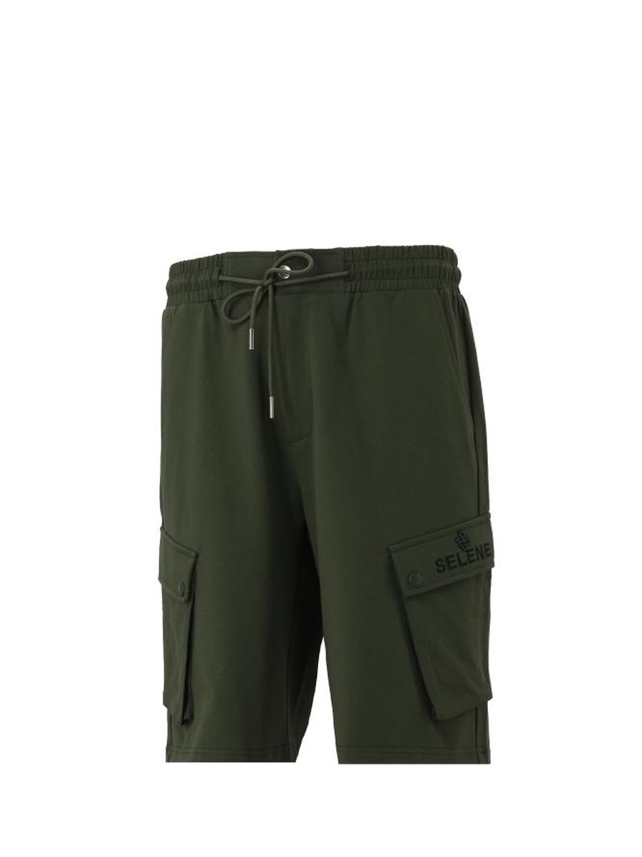 Men Cotton Cargo Shorts with Drawstring