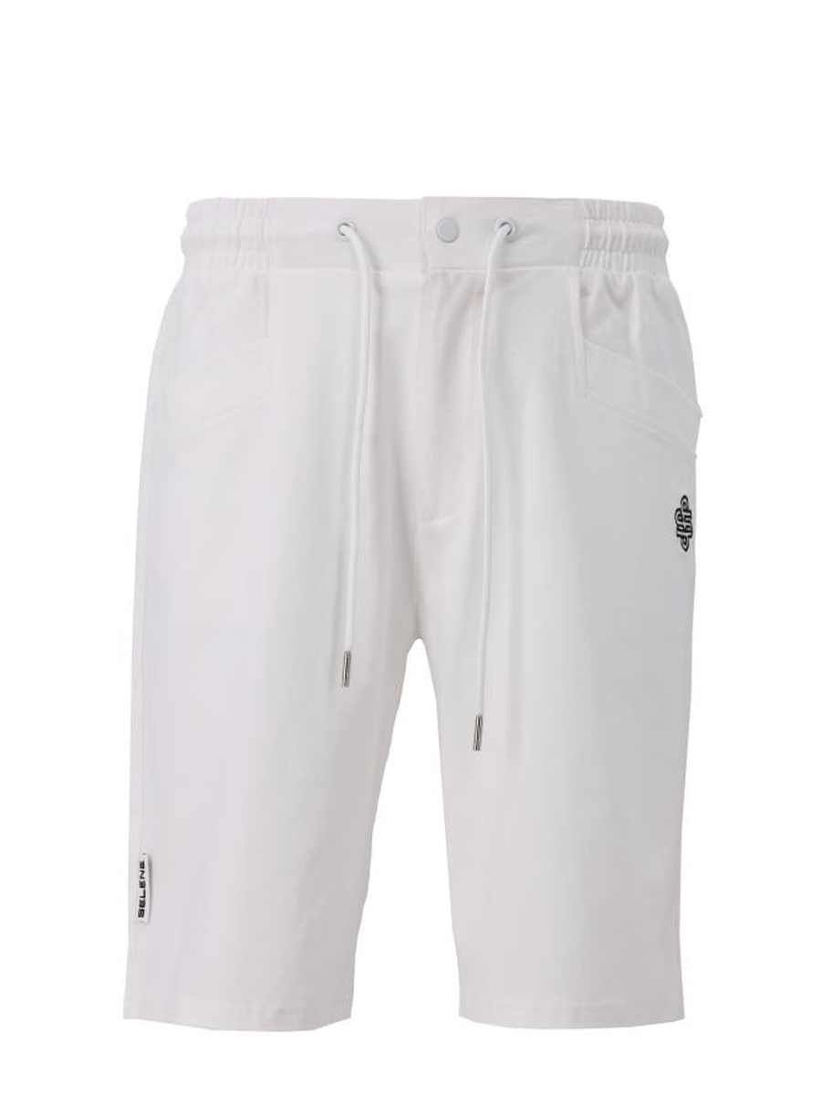 Men Logo Detail Casual Shorts with Drawstring