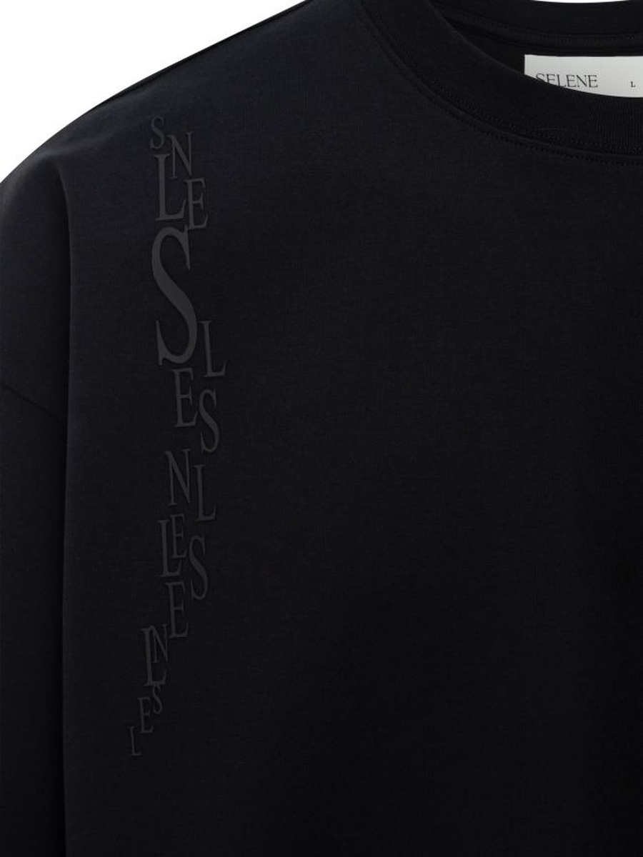 Unisex - Embroidered Logo Oversized T-Shirt