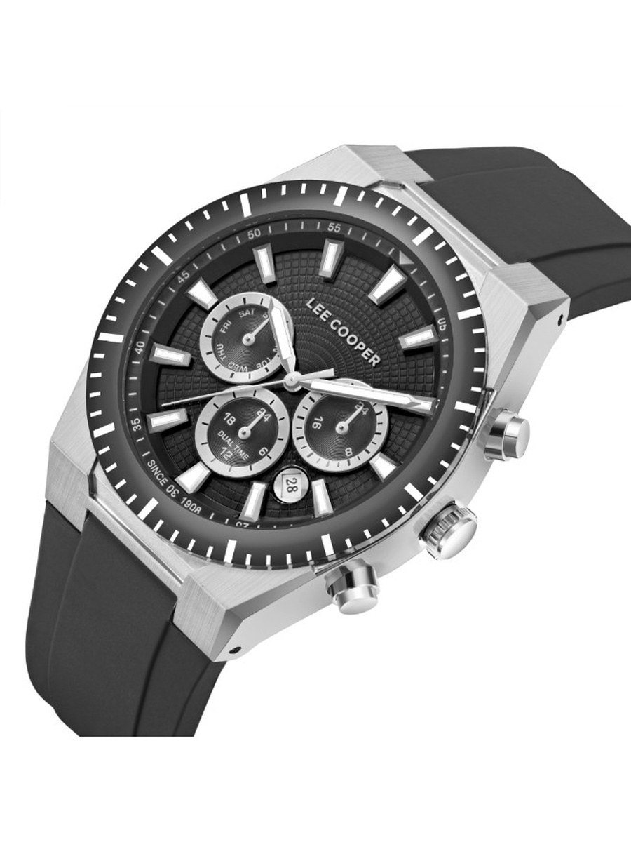 JP25 Multi Function Watch with Silicone Strap - LC08088.351, Black