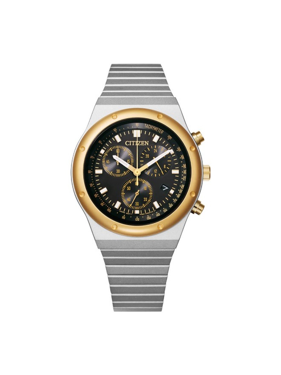 Eco-Drive Light Powered Movement Analog Watch with Stainless Steel Strap - AT2544-64E, Silver