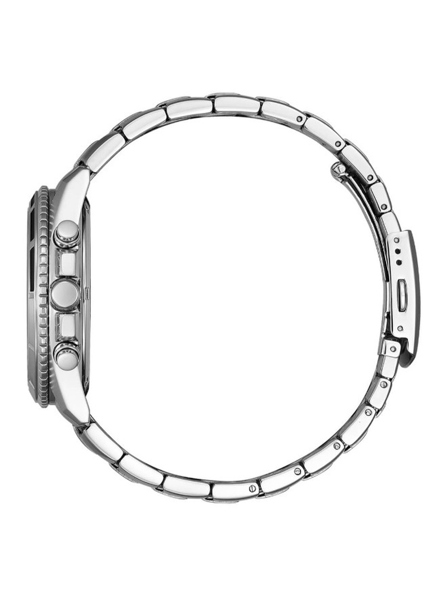 Chronograph Quartz Movement Analog Watch with Stainless Steel Strap - AN8200-50A, Silver