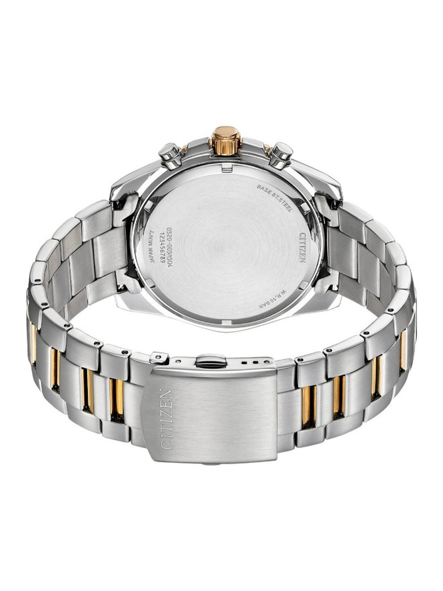 Quartz Movement Analog Watch with Two-Tone Rose Gold Plating Strap - AN8204-59H