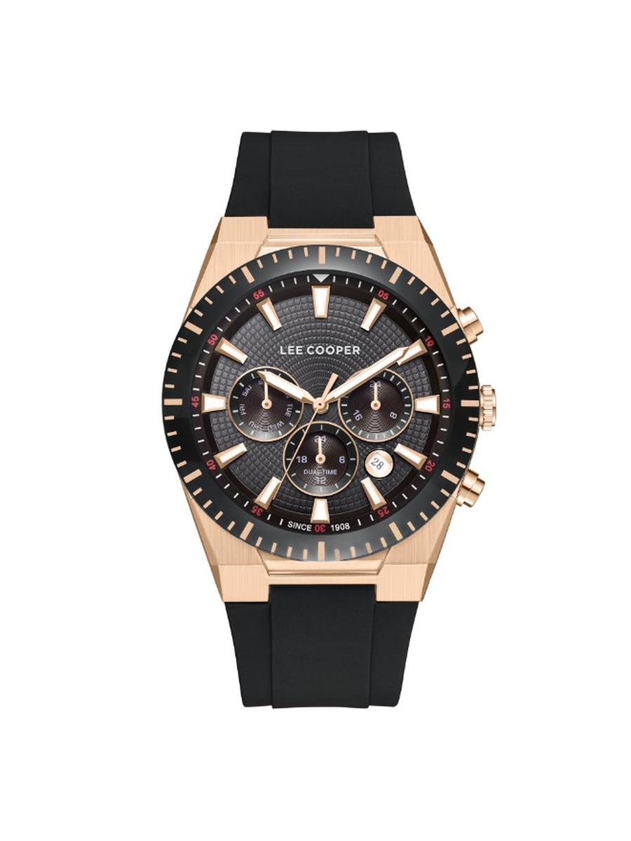 JP25 Multi Function Watch with Silicone Strap - LC08088.451, Black