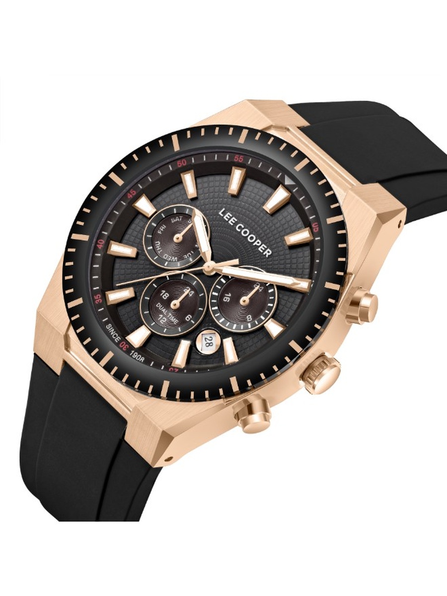 JP25 Multi Function Watch with Silicone Strap - LC08088.451, Black