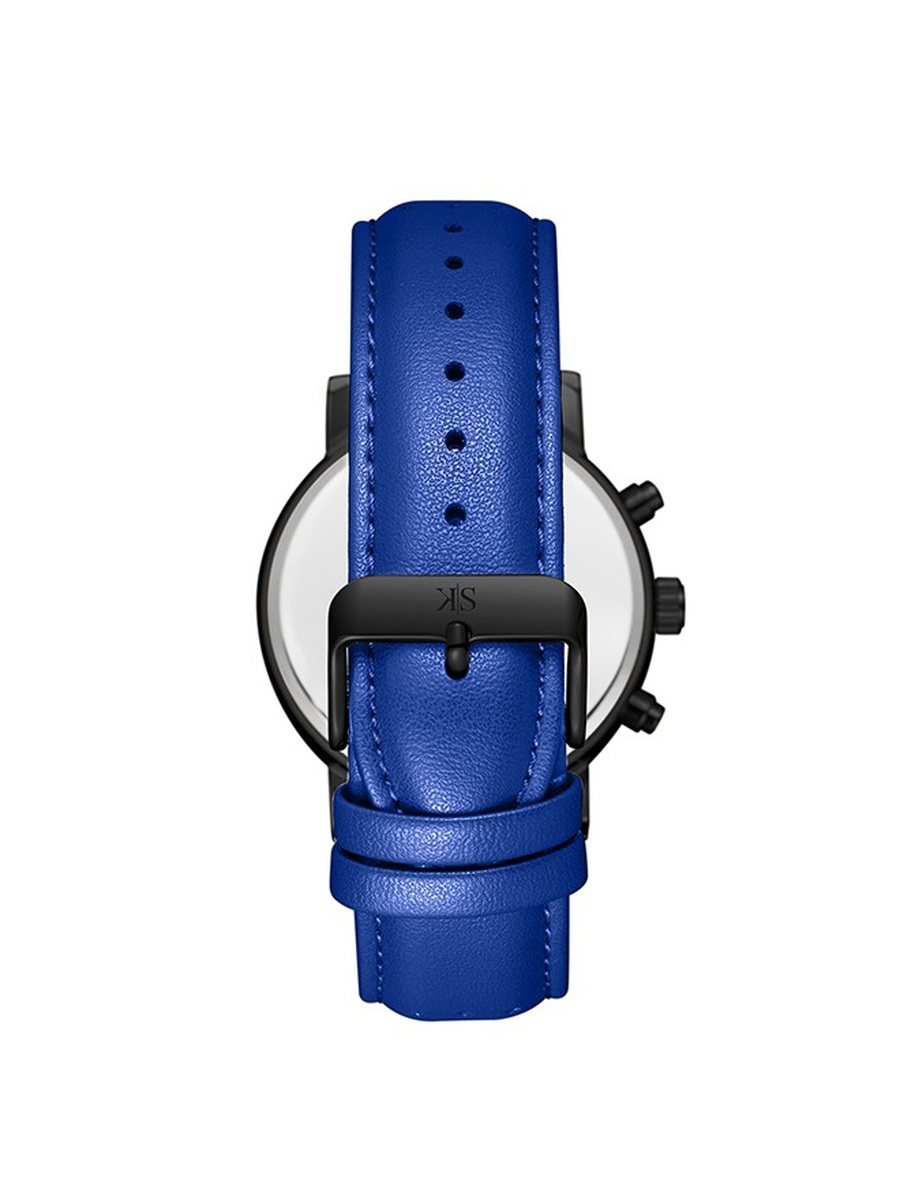 Epson VX9J Analog Watch with Leather Strap - K24119-BLNN, Blue