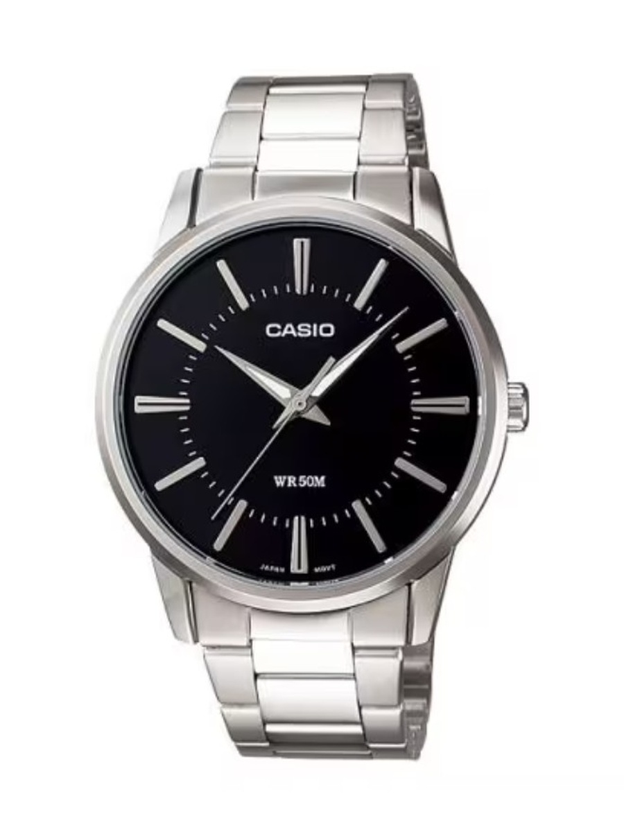 Quartz Analog Watch with Stainless Steel Strap - MTP-1303D-1AVDF, Silver
