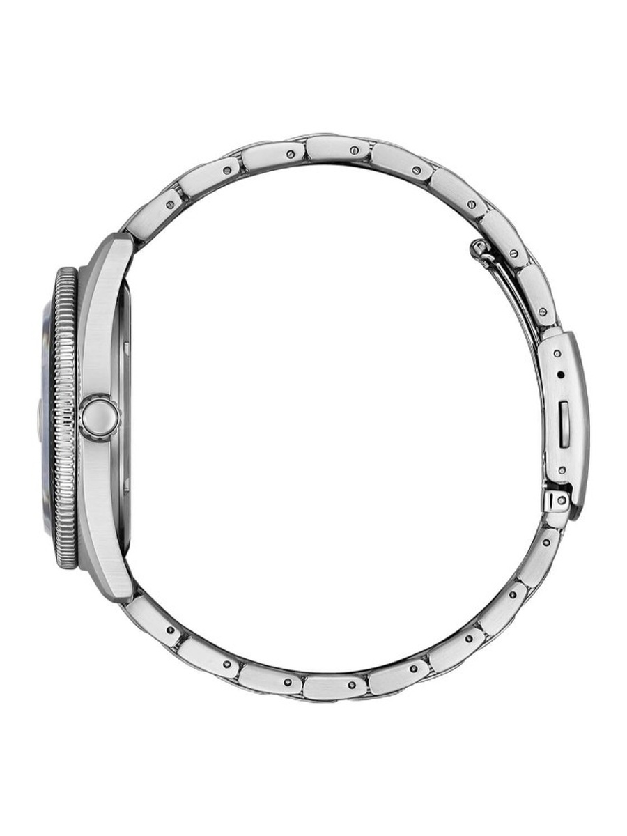 Eco-Drive Light Powered Movement Analog Watch with Stainless Steel Strap - AW1760-81Z, Silver