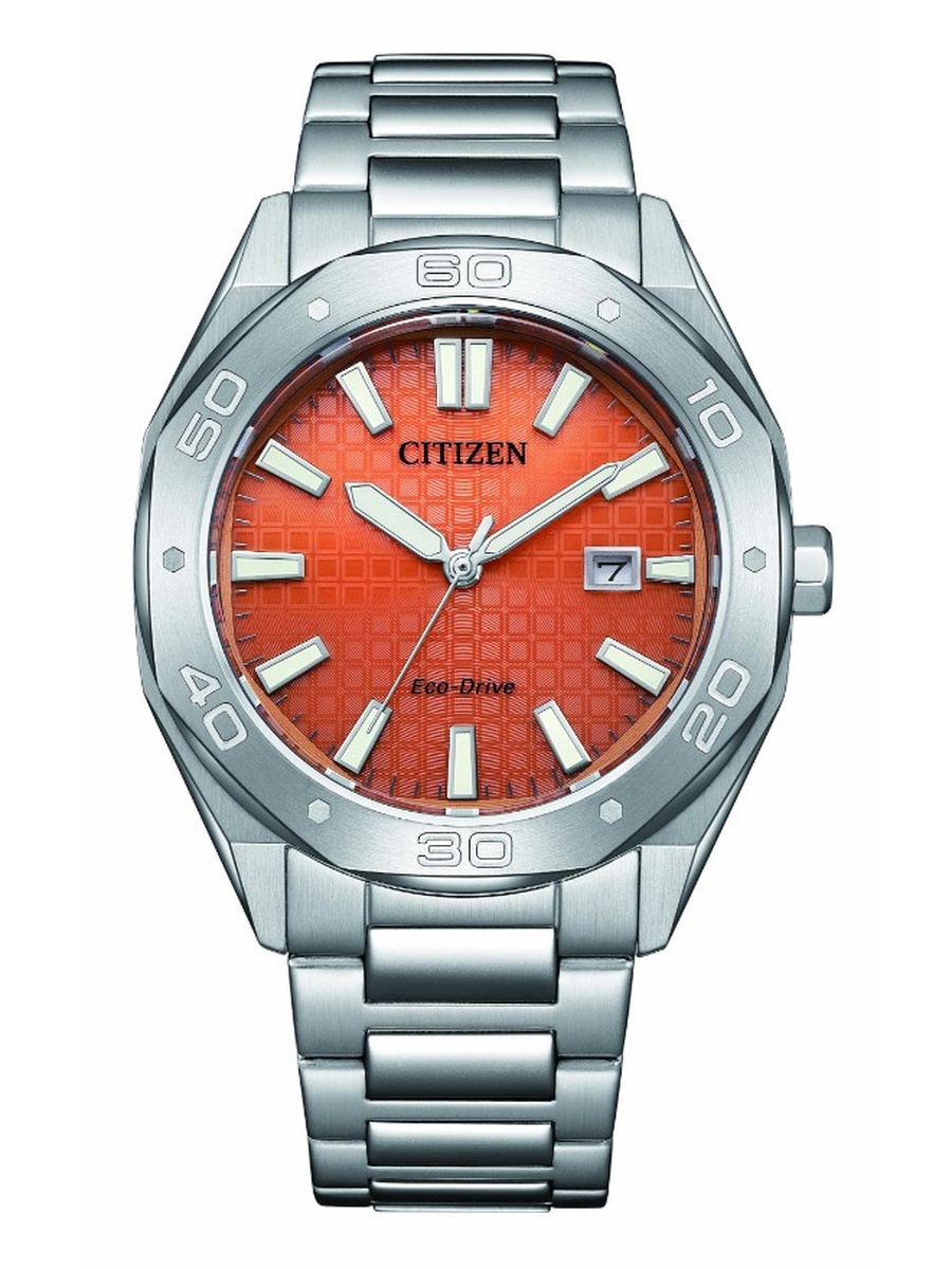 Eco-Drive Light Powered Movement Analog Watch with Stainless Steel Strap - BM7630-80Z, Silver