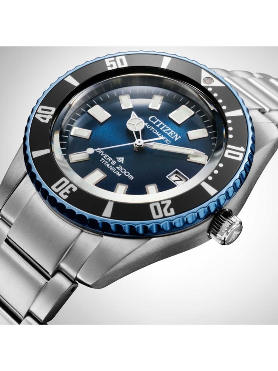 Automatic Movement Watch with Super Titanium DLC Coating Strap - NB6026-56L, Silver