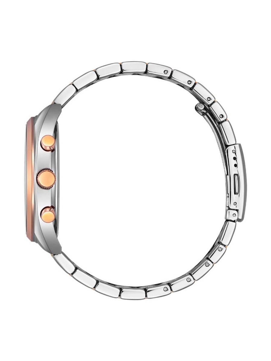 Quartz Movement Analog Watch with Two-Tone Pink Gold Plating Strap - AN8216-50L