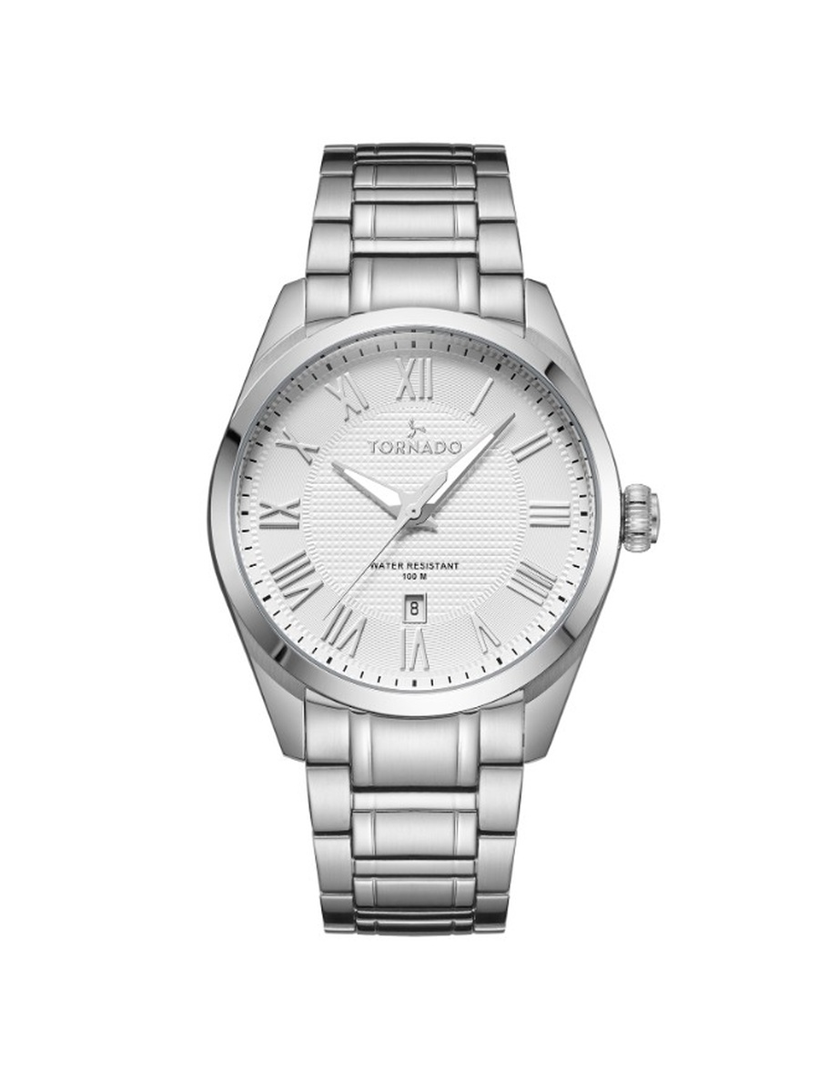 Miyota 2115 Movement Watch with Stainless Steel Strap - T8007-SBSW, Silver