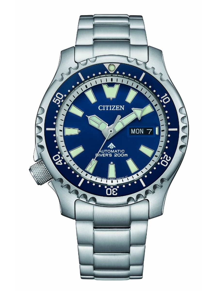 Promaster Marine Automatic Movement Watch with Stainless Steel Strap - NY0161-63L, Silver
