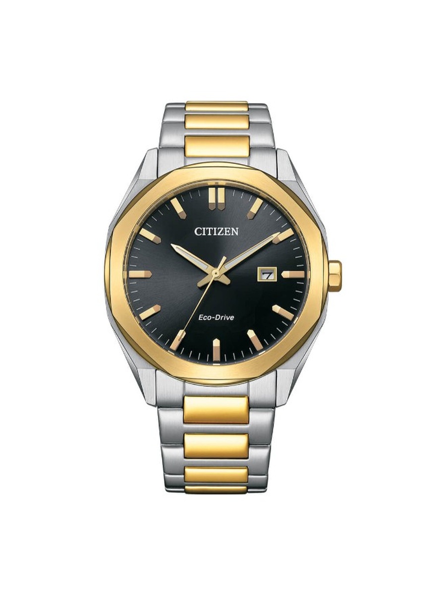 Eco-Drive Light Powered Movement Analog Watch BM7604-80E, Two Tone
